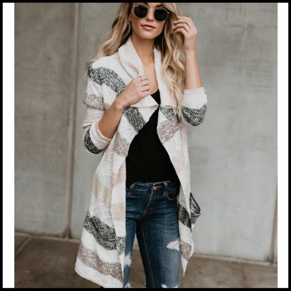 Subtle Stripes Cardi - Picture 6 of 7